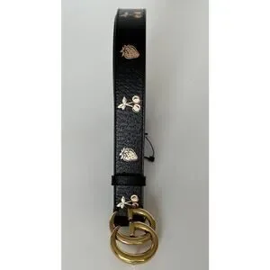 New Gucci Women\'s GG Marmont Leather Belt Black 95/38 Italy 625839 New Gucci Women main image 4